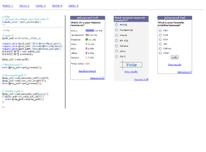 Advanced Polls Web Hosting Example